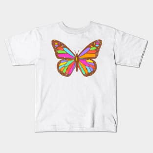 Retro Butterfly Kids T-Shirt